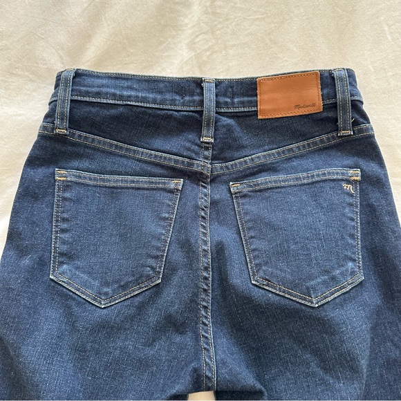 Madewell Dark Blue Skinny 10” High Riser Jeans Size 26 - Picture 4 of 7